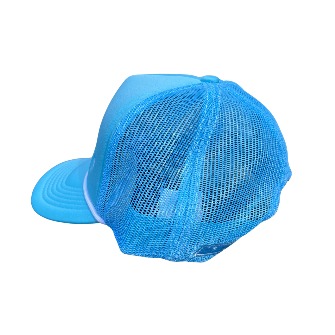 Nashville Upside-Down Trucker Hat (Light Blue)